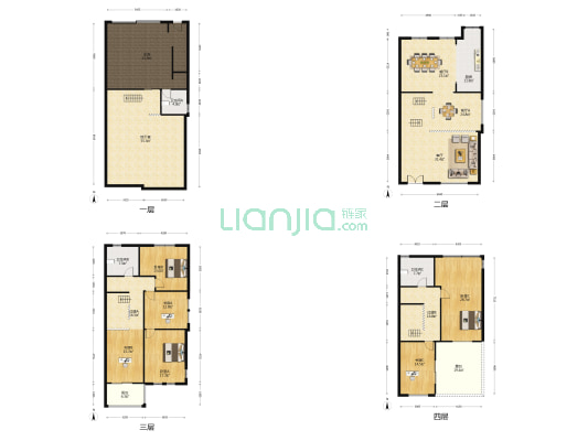 森海豪庭 6室3厅3卫 271平方