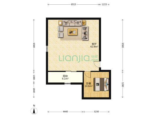 共和三路 1室1厅0卫 67平方