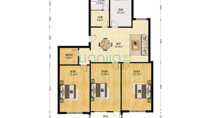 人民南路二手房实景图