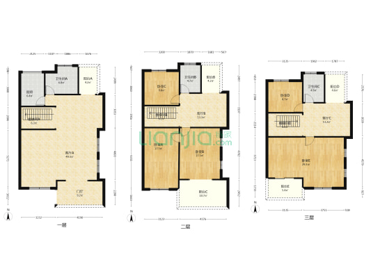江南2号 5室3厅3卫 313平方