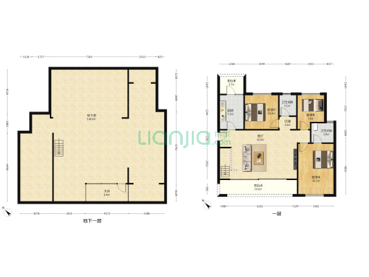 洺悦玖玺 3室1厅2卫 292平方