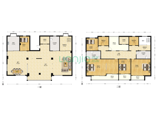 冠城国际 5室2厅3卫 225平方