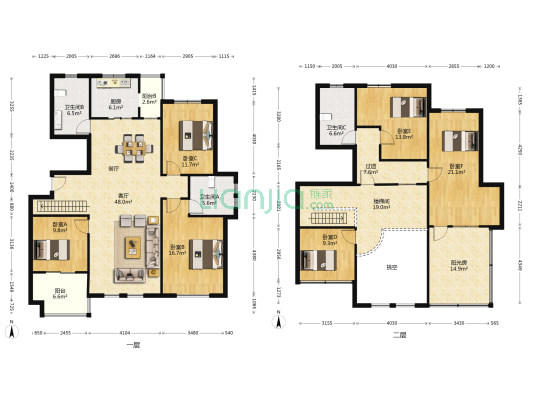 丽水华庭 6室1厅3卫 216平方