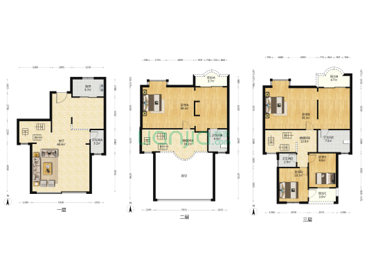 力源豪苑 4室1厅4卫 268平方