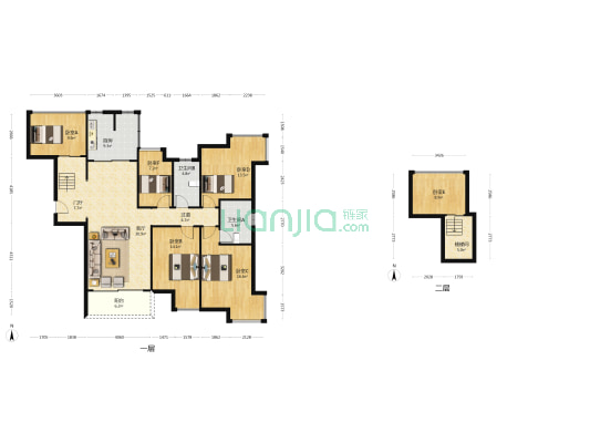 绿茵丰和家园 6室1厅2卫 142平方