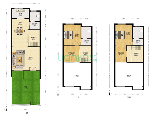 阳光城上林府 4室2厅3卫 187平方
