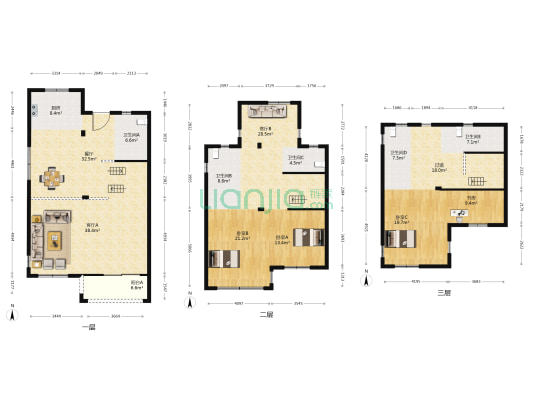 溪园 4室3厅5卫 355平方