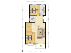 双塔区 南北通透三居 业主诚意出售-涿州鸿盛凯旋门户型图