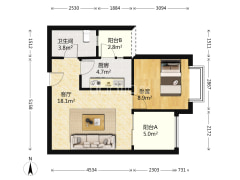 恒大精装一房+总价低+拎包入住-重庆恒大山水城户型图