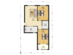 南北通透大三居室，一层适合做生意-涿州金阳瑞景户型图