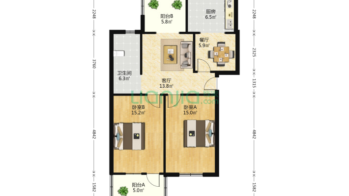 湖北省科学技术协会宿舍二手房实景图
