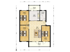涿州二康医院核 心版块，出门就是就是范阳路自住养老-涿州联合小区二号院户型图