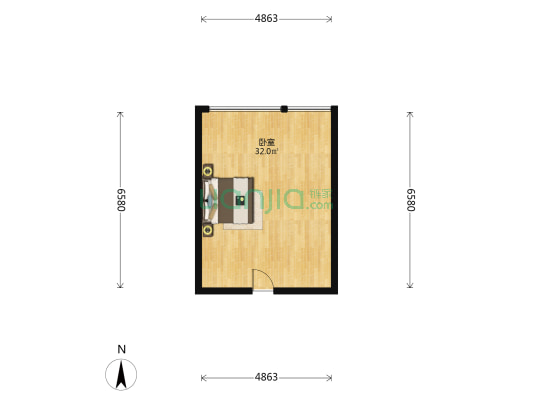 西平新地中心 1室0厅0卫 48平方