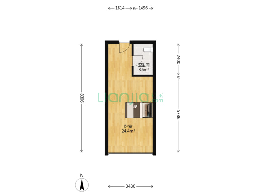 教育科创谷 1室0厅1卫 46平方