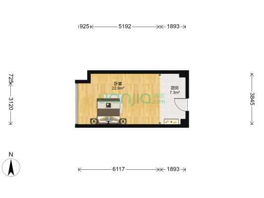 西南驿 1室0厅0卫 50平方