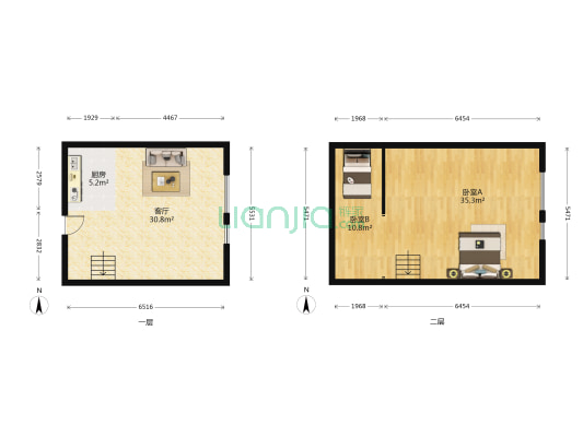 光谷联合科技城 2室1厅0卫 56平方