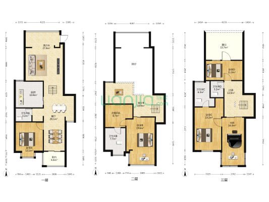 香江枫景 5室3厅4卫 173平方