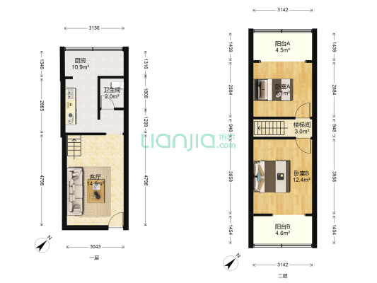 沙湾路29号院 2室1厅1卫 69平方