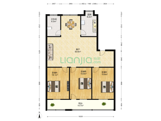 澄湖中路475号 3室1厅1卫 148平方