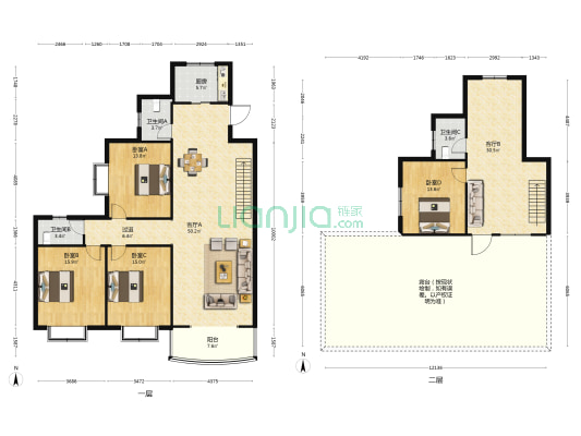 明珠花园A区 4室2厅3卫 149平方