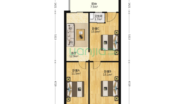 电业局大院二手房实景图