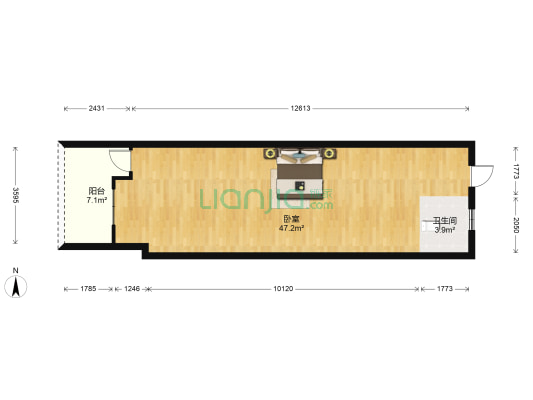 立马花园 1室0厅1卫 116平方