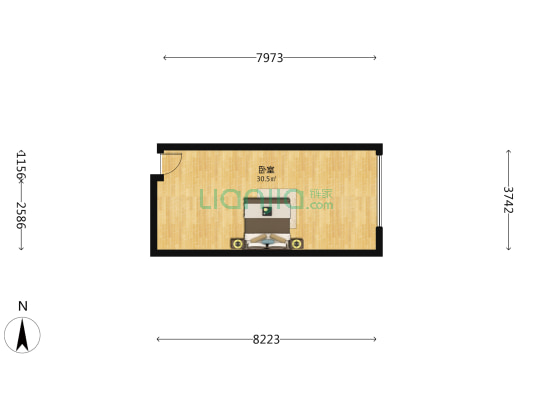 中开大厦 1室0厅0卫 43平方