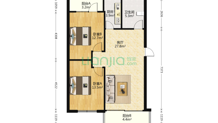 锦德大厦二手房实景图