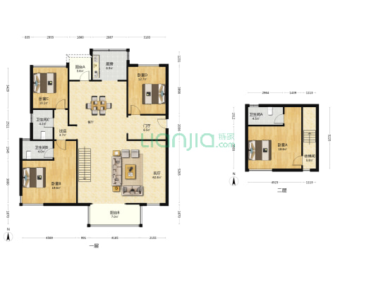 金隅金成东府 4室1厅3卫 165平方