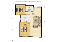 业主诚意出售，视野很好，全天无遮挡-涿州高铁新干线户型图
