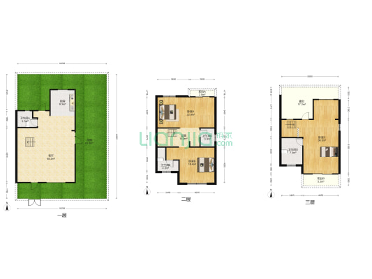西鉴园 3室1厅4卫 212平方