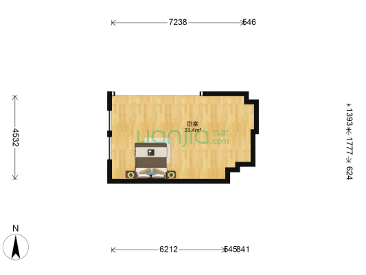 万豪东方广场 1室0厅0卫 47平方