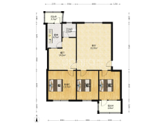 中间楼层，集中供暖，交通方便，精装修-涿州计生局小区户型图