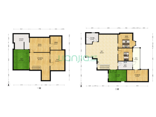 神仙树大院一期 6室1厅2卫 215平方