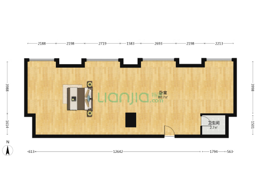 智业世纪加州 1室0厅1卫 31平方