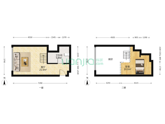 雅典国际 1室1厅1卫 50平方