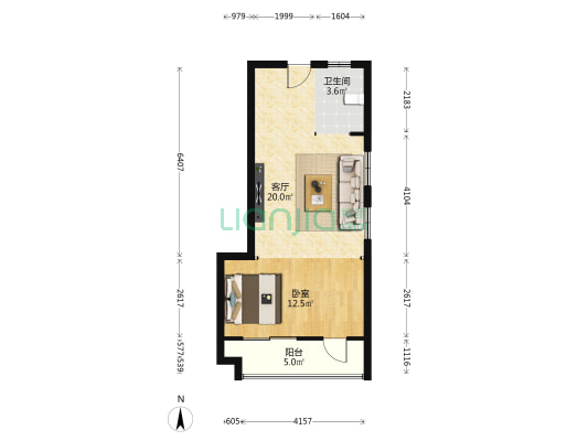中建MAX 1室1厅1卫 70平方