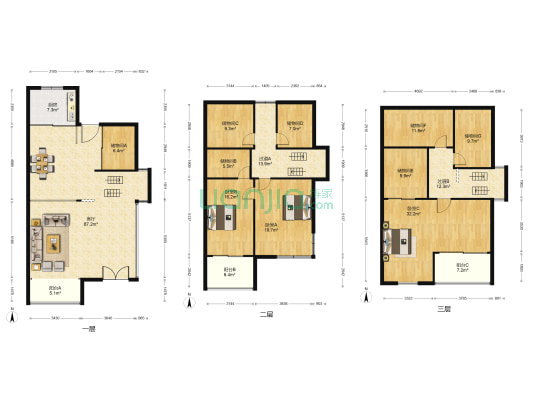 五星小区 3室1厅0卫 300平方