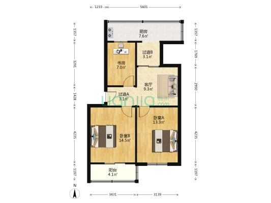 生产资料小区西院 3室1厅0卫 78平方