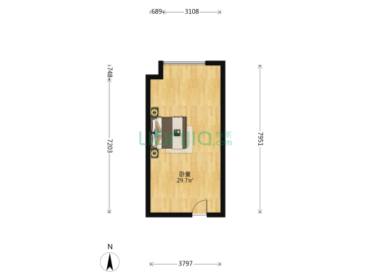 当代·梦空间 1室0厅0卫 47平方