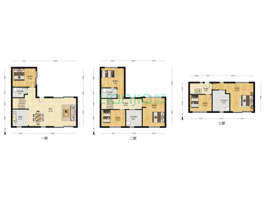 金地半山风华 6室1厅4卫 184平方