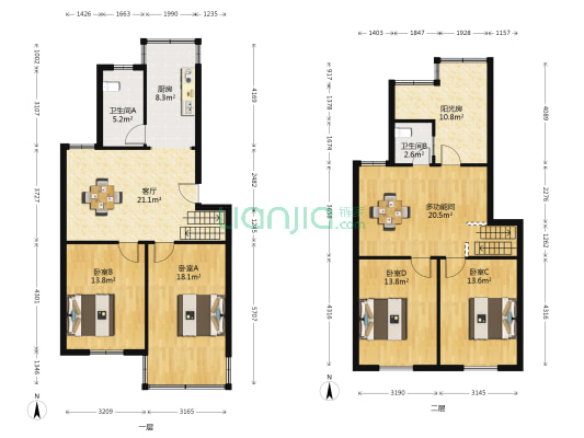 桐馨苑 5室1厅2卫 79平方