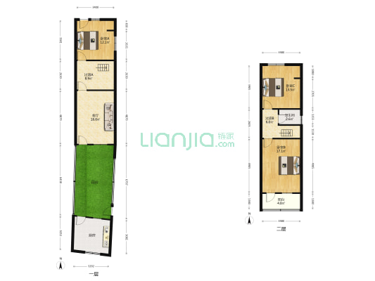 桃园一弄小区 3室1厅1卫 103平方