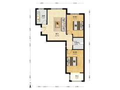 宏远阳光丽景南向两居，，毛坯随意装修，业主急售-涿州宏远·阳光丽景户型图