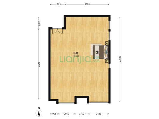 敏捷富瑞公馆 1室0厅0卫 104平方