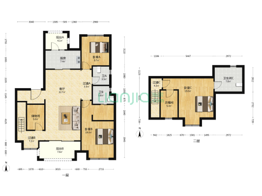 领地天府兰台臻园 3室1厅3卫 174平方
