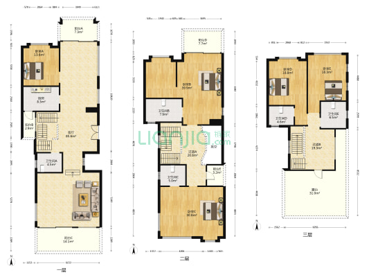 阳光城半山悦 5室1厅5卫 400平方