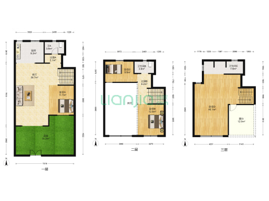 龙湖紫云台 4室1厅3卫 165平方
