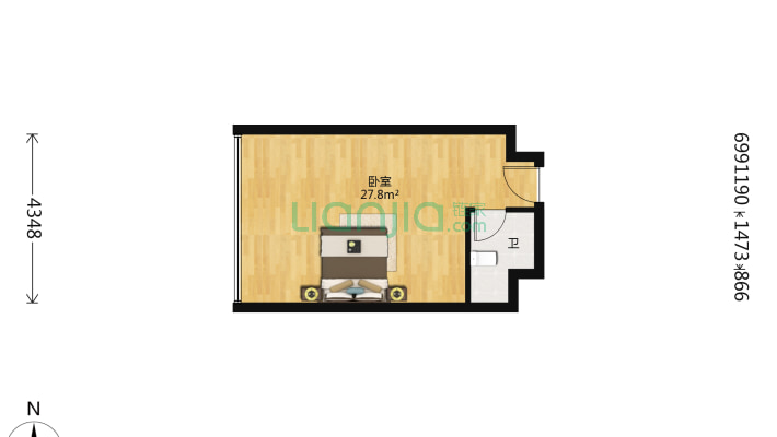 皖新魔方公寓二手房实景图