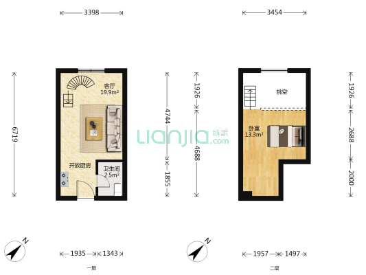辉煌时代 1室1厅1卫 33平方